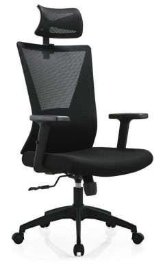 Foshan BIFMA Approved headrest office mesh chairs arm chairs ergonomic ...