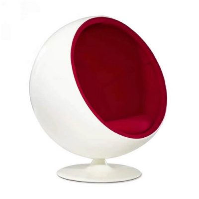 Home fiberglass living room egg chair lounge round retro ball chair ...